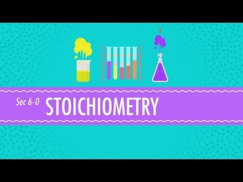 Stoichiometry - Chemistry for Massive Creatures: Crash Course Chemistry #6