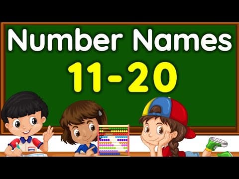 Number names | Number Names 11- 20 | Number spelling | Learn Numbers | Number 11 to 20