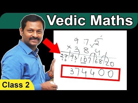 Vedic maths criss cross method - vedic maths tricks