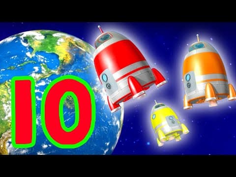 Blast Off! 🚀 10 Rockets Flying Into Space! | Camp YouTube | Little Baby Bum