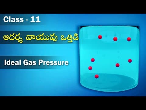 ఆదర్శ వాయు పీడనం – Ideal Gas Pressure | Kinetic Theory | Physics