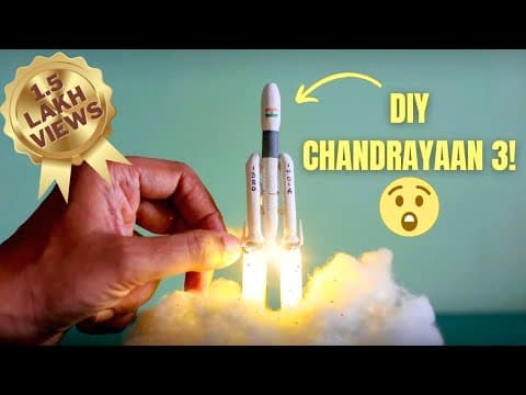 Chandrayaan 3 Miniature Chalk Carving | #diy | LVM3 | AdityaL1