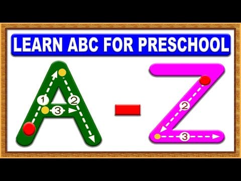 Kids learning videos - tracing letters - tracing letters for kids - tracing alphabets