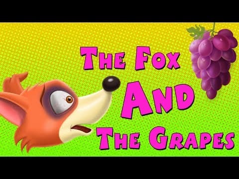 The Fox and the Grapes || English Bedtime Stories | Short Stories For kids | KidsOne