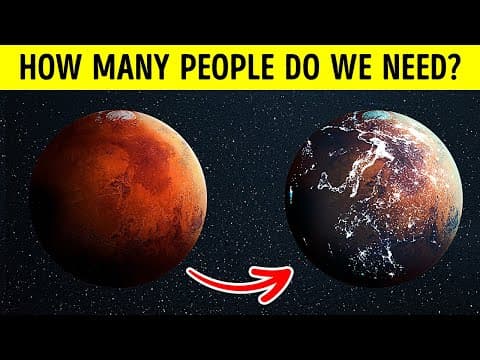 How MANY People Does it Take to Colonize Mars? (3D)