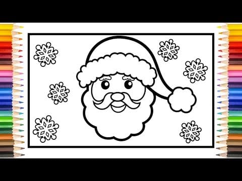 Santa claus coloring pages - art colors for kids. in this video we will see how to draw santa claus coloring pages.