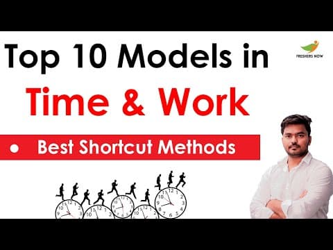 Top 10 Models in Time and Work Questions | Aptitude Classes in Telugu