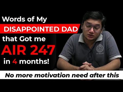 Words of my disappointed dad that got me air 247 in 4 months! no more motivation needed after this