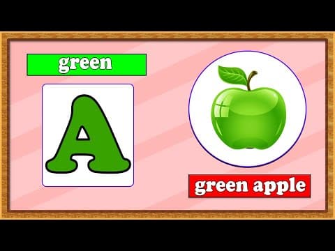 Kids learning - learn alphabets for kids - alphabets and colors