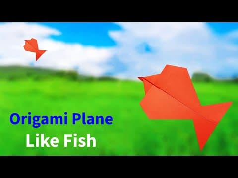 How To Make a Paper Airplane Like Fish - Fish Plane