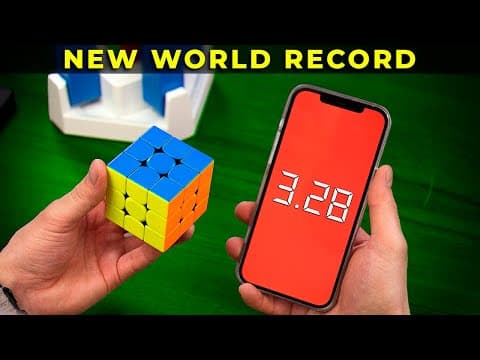 Rubik’s Cube solved in 3 seconds - how to beat a World Record ?