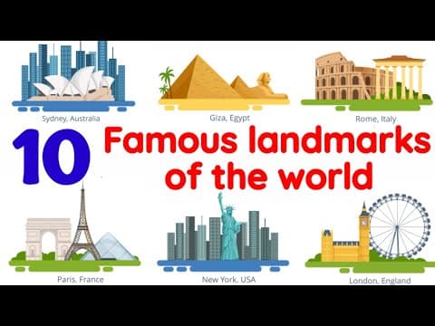 landmarks of the world | Famous landmarks |famous landmarks in the world |Top 10 landmarks for kids