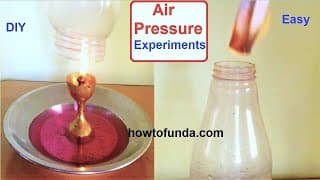 air pressure science experiment with plastic bottle | science project