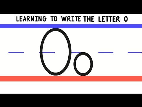 Write the letter o - abc writing for kids - alphabet handwriting by 123abctv
