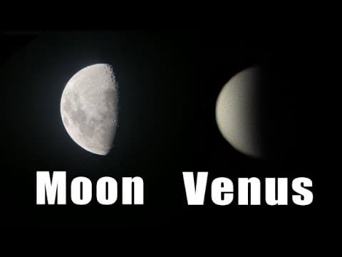 Venus and Moon through my Telescope