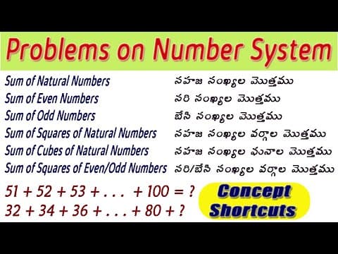 Problems on Number System I Concepts + Tricks I Useful to all competitive Exams