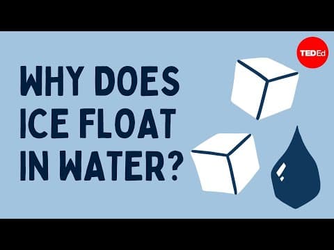 Why does ice float in water?-george zaidan and charles morton