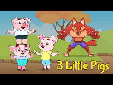 Three Little Pigs | English Stories For Kids | BebeGenie