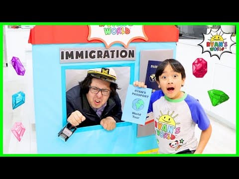 Ryan's World Tour around the World to collect Gems