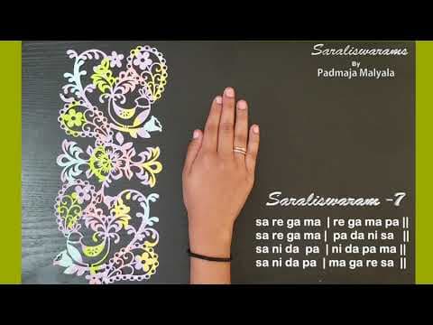 Carnatic music - learn saraliswaram 7