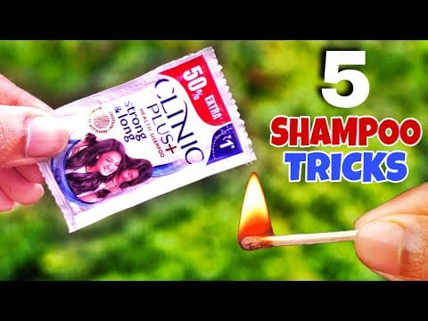 5 Crazy Shampoo Experiments - Science Experiments With Shampoo