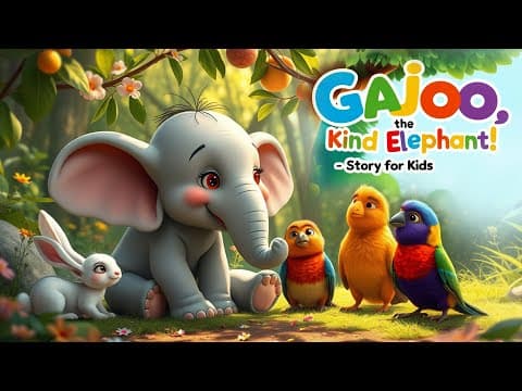 The Kind Elephant Who Saved the Forest 🐘🐰 | English Moral Stories | Bedtime Stories #kidsstories