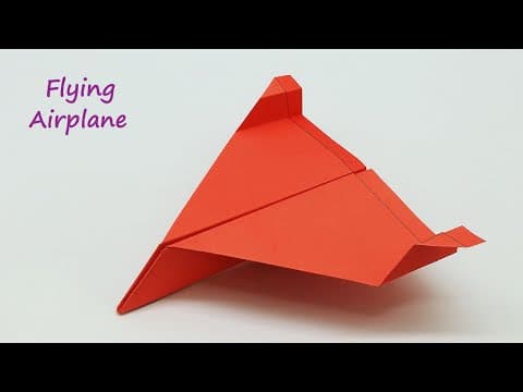 How To Make a Paper Plane That Fly Far - Origami Paper Airplane