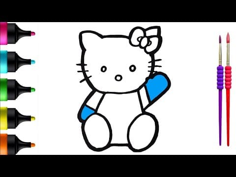 Hello Kitty Drawing & Coloring Fun | Kids & Toddlers Art Adventure