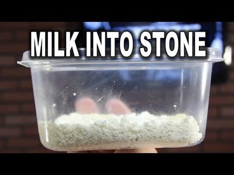 How to turn milk into plastic
