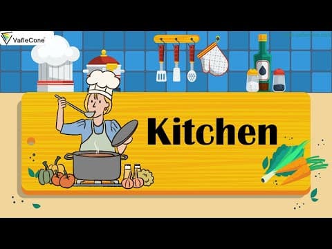 Learn about Kitchen l Kitchen vocabulary for kids
