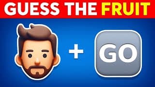 Guess the FRUIT by Emoji|Emoji Quiz