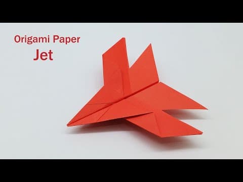 How To Make a Jet Paper Airplane Model - Best Origami Paper Jet