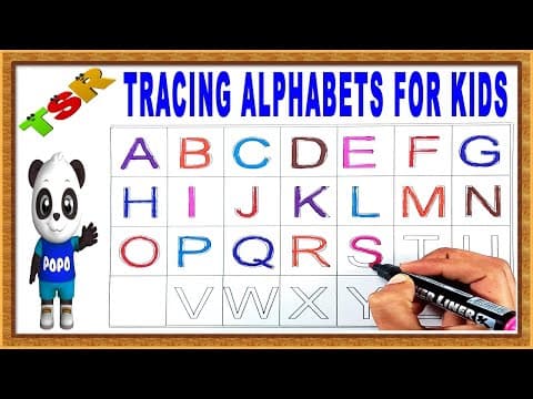 Tracing letters for kids - tracing alphabets - kids learning videos