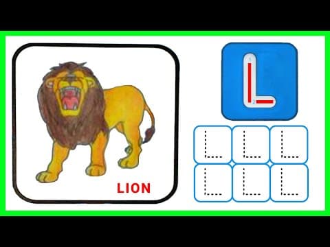 Tracing - tracing letter l - tracing letters for kids - practice writing letter l