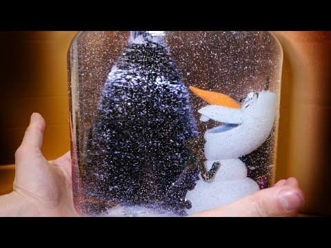DIY Giant Frozen Olaf Snow Globe