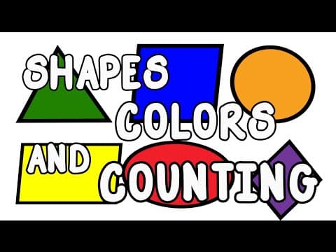 Shapes colors and counting - learn shapes for children - shapes colors counting by 123abctv