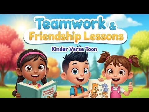 Teamwork & Friendship Lessons 🤝 | Working Together Moral Story for Kids | English Animated Story