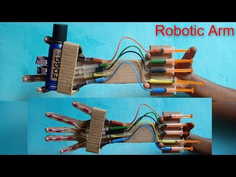 How To Make A Robotic Arm || Hydraulic Robot Hand