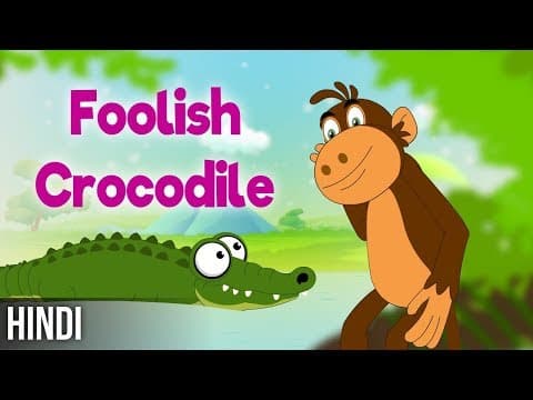 Foolish Crocodile - Panchatantra Tales in Hindi | MagicBox Hindi