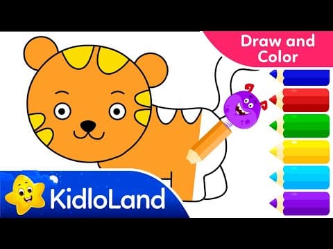 How To Draw A Cat - Cat Drawing and Painting for Kids