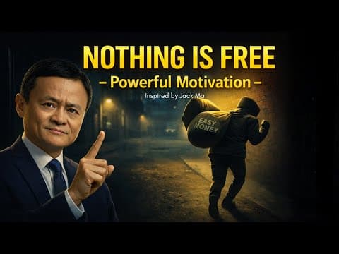 Nothing Is Free | Inspired by Jack Ma | Powerful Motivation