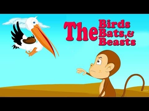 Short Stories For Kids | The Birds The Beasts And The Bat Story | English Moral Stories For Toddlers