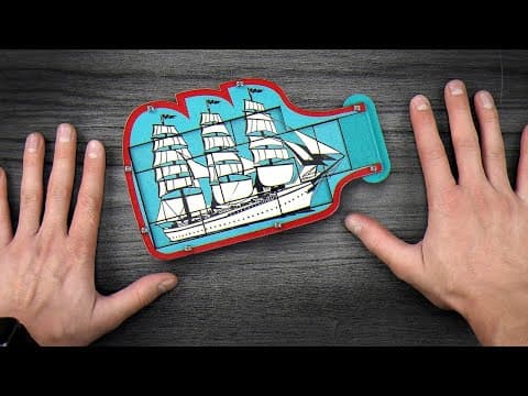 Try to put the SHIP IN A BOTTLE I figured out the secret of the puzzle