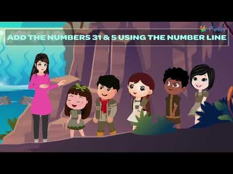 Addition Using Number Lines 🧮✨ | Learn Basic Addition for Kids | Math for Beginners