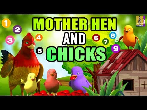 Mother Hen and Chicks-Part 2 | English Short Story | English Cartoon #henandchicks #cartoon #english