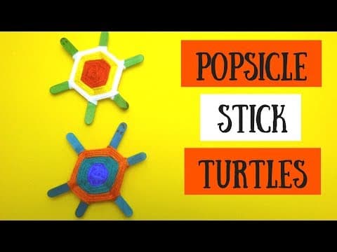 Popsicle Stick Turtle - Popsicle Stick Crafts for Kids