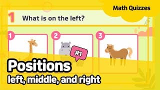 Position | Left middle and right | Math quiz for kids