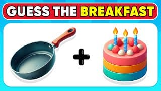 Can You Guess The FOOD By Emoji? Breakfast Emoji Quiz