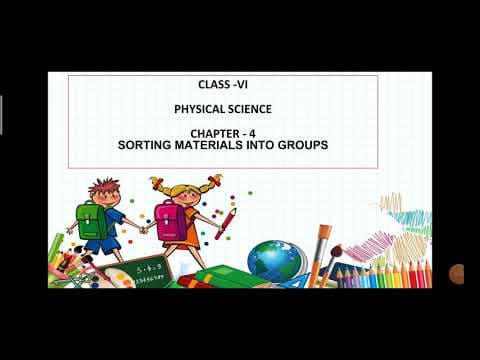 Sorting materials into groups