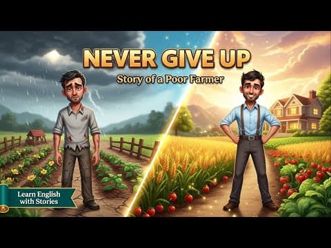 Never Give Up | Story of a Poor Farmer | Learn English with Stories